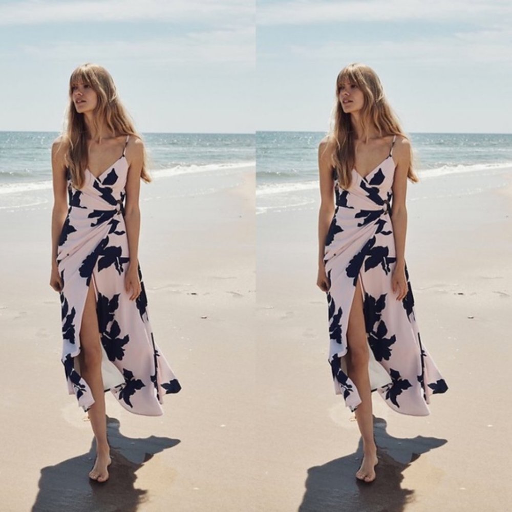 Anthropologie Hutch Celina Wrap Maxi Dress